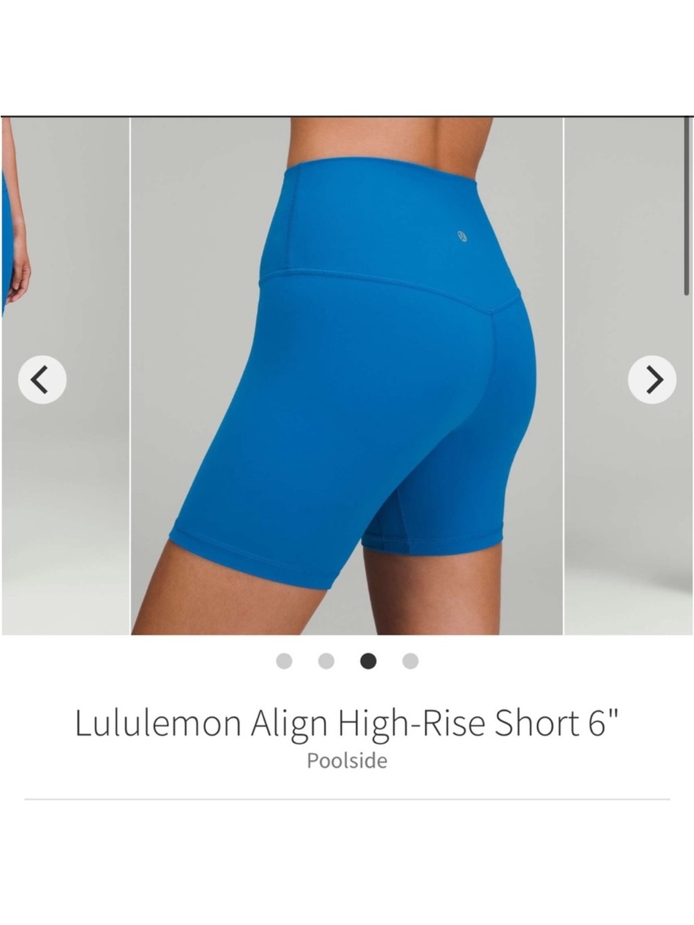Lululemon Align High Rise Shorts 6” Poolside Blue Sz 2